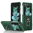 thumbnail image 1 of Compatible for Samsung Galaxy Z Flip 7 Case with Kickstand, Built-in 360°Rotate Ring Stand Magnetic Hard PC Cover Case for Samsung Galaxy Z Flip 7 5G, Green, 1 of 10