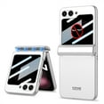 thumbnail image 1 of Compatible with Samsung Galaxy Z Flip 7 Case with Magnetic Hinge Protection, Stylish Ultra-Thin Hard PC All-Inclusive Anti-Drop Screen Protector Anti-peeping Phone Cover Case, Silver, 1 of 10