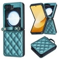 thumbnail image 1 of Compatible with Samsung Galaxy Z Flip 7 Crossbody Phone Case,With Shoulder Strap,For Women Girls,PU Leather Shockproof Anti-Scratch Lightgweight Rugged Thin Phone Case,Green, 1 of 11