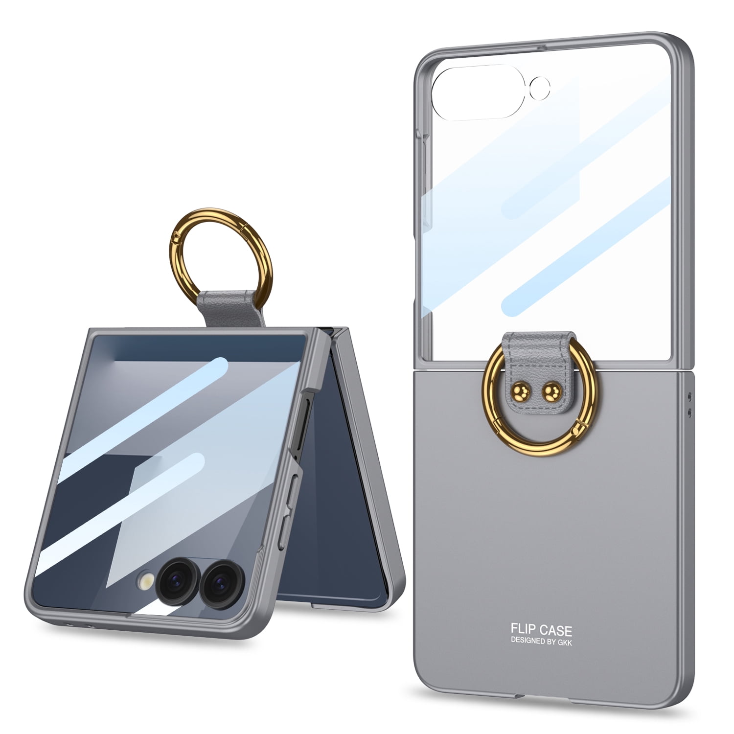 Feishell for Samsung Galaxy Z Flip 7 Case with Finger Ring Holder