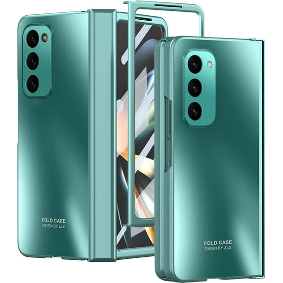 Compatible Samsung Galaxy Z Fold 2 Case with Screen Protector & Hinge Protection,Luxury Green Gradient Full Protective Slim Cover Hinged Case for Galaxy Z Fold 2 Phone Case Samsung Z Fold 2 Case