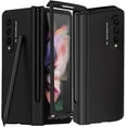 thumbnail image 1 of Compatible Samsung Galaxy Z Fold 3 Case with Hinge Protection & S Pen Slot,Full Protective Cover with Front Screen Protector Case for Samsung Z Fold 3 Phone Case,Samsung Z Fold 3 5g Case Black, 1 of 15