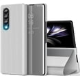 thumbnail image 1 of Compatible with Samsung Galaxy Z Fold 4 5G Case Mirror Leather Cover Wallet Slim Clear S-View Shockproof Thin Cover with Kickstand Anti-Scratch Protective Phone Case for Samsung Z Fold 4 5G, 1 of 14