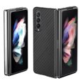 thumbnail image 1 of Compatible with Samsung Galaxy Z Fold 4 Case,Cute Woven Pattern Case for Women Men,Bumper,Soft Shockproof Camera Protection Phone Case TPU Anti-Bump Silicone Wireless Charging Case,Black, 1 of 8