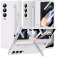 thumbnail image 1 of Compatible Samsung Galaxy Z Fold 4 Case with Slim S Pen & Pen Holder,Hinge Protection Case for Samsung Z Fold 4 Case with Stand,Samsung Fold 4 5g Case Screen Protector Z Fold 4 Phone Case White, 1 of 7