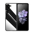 thumbnail image 1 of Compatible with Samsung Galaxy Z Fold 5 5G Case, Military Grade Protection Stainless Steel Metal Back Soft Silicone Shockproof Full Body Protective Slim Case for Galaxy Z Fold 5, Brightblack, 1 of 12