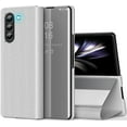 thumbnail image 1 of Compatible with Samsung Galaxy Z Fold 5 5G Case Mirror Leather Cover Wallet Slim Clear S-View Shockproof Thin Cover with Kickstand Anti-Scratch Protective Phone Case for Samsung Z Fold 5 5G, 1 of 14