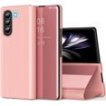 thumbnail image 1 of Compatible with Samsung Galaxy Z Fold 5 5G Case Mirror Leather Cover Wallet Slim Clear S-View Shockproof Thin Cover with Kickstand Anti-Scratch Protective Phone Case for Samsung Z Fold 5 5G, 1 of 14