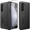 thumbnail image 1 of Compatible Samsung Galaxy Z Fold 5 Case with Hinge Protection 3D Geometric Design,Screen Protector Protective Cover Stand Case for Samsung Galaxy Z Fold 5 5g Phone Case with Kickstand Men Black, 1 of 14
