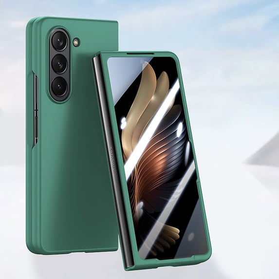 Compatible with Samsung Galaxy Z Fold 5 Case, Samsung Galaxy Z Fold 5 Luxury Slim Thin Fit Frosted Hard PC Bumper Shockproof Anti-Scratch Protective Skin-friendly Phone Case Cover - Green