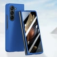 thumbnail image 1 of Compatible with Samsung Galaxy Z Fold 5 Case, Samsung Galaxy Z Fold 5 Luxury Slim Thin Fit Frosted Hard PC Bumper Shockproof Anti-Scratch Protective Skin-friendly Phone Case Cover - Blue, 1 of 9