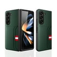 thumbnail image 1 of Compatible with Samsung Galaxy Z Fold 5 Case Wallet with Card Slots PU Leather + PC Case Slim Shockproof Protective with Screen Protector Full Body Protection Cover for Galaxy Z Fold 5 5G - Green, 1 of 11
