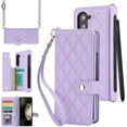 thumbnail image 1 of Compatible for Samsung Galaxy Z Fold 5 Wallet Case with 4 Card Holder & S Pen Holder for Women,Strap Kickstand Leather Case for Galaxy Z Fold 5 Phone Case for Samsung Galaxy Z Fold 5 Case Purple, 1 of 14
