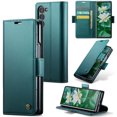 thumbnail image 1 of Compatible with Samsung Galaxy Z Fold 5 Wallet Case, PU Leather Flip Case with Card Holders RFID Blocking Stand [Shockproof TPU Inner Shell] Phone Cover for Samsung Galaxy Z Fold 5, Green, 1 of 11