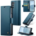 thumbnail image 1 of Compatible with Samsung Galaxy Z Fold 5 Wallet Case, PU Leather Flip Case with Card Holders RFID Blocking Stand [Shockproof TPU Inner Shell] Phone Cover for Samsung Galaxy Z Fold 5, Blue, 1 of 11