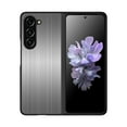 thumbnail image 1 of Compatible with Samsung Galaxy Z Fold 6 5G Case, Military Grade Protection Stainless Steel Metal Back Soft Silicone Shockproof Full Body Protective Slim Case for Galaxy Z Fold 6, Black, 1 of 11