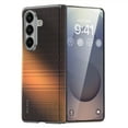 thumbnail image 1 of Compatible with Samsung Galaxy Z Fold 6 Carbon Fiber Texture Case, Ultra Slim PC Hinge Protection Cover Shockproof Protective Magnetic Phone Case Compatible with Samsung Galaxy Z Fold 6, Orange, 1 of 7