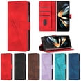 thumbnail image 1 of Compatible with Samsung Galaxy Z Fold 6 Flip Phone Case,With Card Slots,PU Leather Flip Folio Fold Kickstand,Magnetic Closure,Anti-Scratch Shockproof Anti-fall Durable Wallet Phone Case,Red, 1 of 6