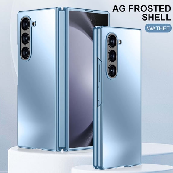 Compatible for Samsung Galaxy Z Fold 6 Phone Case, Ultra Slim Phone Case, Anti-Scratch PC Matte Back Cover Shockproof Rugged Protective Phone Case for Samsung Galaxy Z Fold 6,Blue
