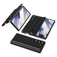 thumbnail image 1 of Compatible with Samsung Galaxy Z Fold 6 Phone Case,With Retractable Kickstand, S Pen Holder, Hinge Protection, and Screen Protector(Tempered Film),Shockproof Rugged Cover With Stylus,Black, 1 of 8
