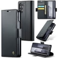 thumbnail image 1 of Compatible with Samsung Galaxy Z Fold 6 Wallet Case, PU Leather Flip Case with Card Holders RFID Blocking Stand [Shockproof TPU Inner Shell] Phone Cover for Samsung Galaxy Z Fold 6, Black, 1 of 11