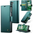thumbnail image 1 of Compatible with Samsung Galaxy Z Fold 6 Wallet Case, PU Leather Flip Case with Card Holders RFID Blocking Stand [Shockproof TPU Inner Shell] Phone Cover for Samsung Galaxy Z Fold 6, Green, 1 of 11