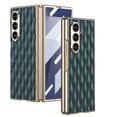 thumbnail image 1 of Compatible with Samsung Galaxy Z Fold 7 Phone Case,Built-in Tempered Glass Screen Protector,Electroplated Bumper Design,PU Leather Shockproof Durable Anti-fall Phone Case,Darkgreen, 1 of 8