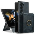thumbnail image 1 of Compatible with Samsung Galaxy Z Fold 7 Wallet Case with Credit Card Slot, Detachable Cards Holder Support Wireless Charging Military Grade Drop Protection for Samsung Galaxy Z Fold 7, Blue, 1 of 5