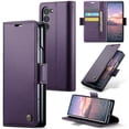 thumbnail image 1 of Compatible with Samsung Galaxy Z Fold 7 Wallet Case, PU Leather Flip Case with Card Holders RFID Blocking Stand [Shockproof TPU Inner Shell] Phone Cover for Samsung Galaxy Z Fold 7, Purple, 1 of 11