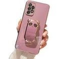 thumbnail image 1 of Compatible with Samsung Note 20 Ultra Cute 6D Panda Stand Phone Case TPU Thin Shockproof Case for Samsung Galaxy Note 10 Pro A73 A91 A72 A71 A53 A52 A50S A42 5G 4G(Purple,Samsung A72 5G), 1 of 8