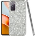 thumbnail image 1 of Compatible with Samsung S20 FE Case Glitter Shockproof, for Samsung Galaxy S20 FE Phone Case Bling Sparkly Soft TPU and PC Silicone Shiny Girl Women Thin Protective Cover (Silver), 1 of 14