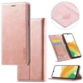 thumbnail image 1 of Compatible with Samsung S21 Wallet Case, PU Leather Flip Folio Case with Card Holders RFID Blocking Kickstand [Shockproof TPU Inner Shell] Phone Cover For Samsung Galaxy S21, rosegold, 1 of 11