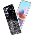 thumbnail image 1 of Compatible with Samsung S23 Plus Case Clear Glitter Silicone, Phone Case Samsung Galaxy S23 Plus Case Glitter Sparkle Pink Shockproof Thin Cover (Black), 1 of 14