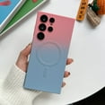 thumbnail image 1 of Compatible with Samsung S23 Ultra Magnetic Case, Magnetic Gradient Case with Magnetic Charging for Galaxy S23 Ultra, [Military Shockproof] Anti-Scratches Protective Cover, Pink+Blue, 1 of 9