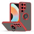 thumbnail image 1 of Compatible with Samsung S24 Ultra Case Ring Holder Magnet Blue, Samsung Galaxy S24 Ultra Phone Case Soft TPU and Hard PC Silicone Shockproof Protective Luxury Slim Cover (Red), 1 of 14