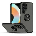 thumbnail image 1 of Compatible with Samsung S24 Ultra Case Ring Holder Magnet Blue, Samsung Galaxy S24 Ultra Phone Case Soft TPU and Hard PC Silicone Shockproof Protective Luxury Slim Cover (Black), 1 of 7