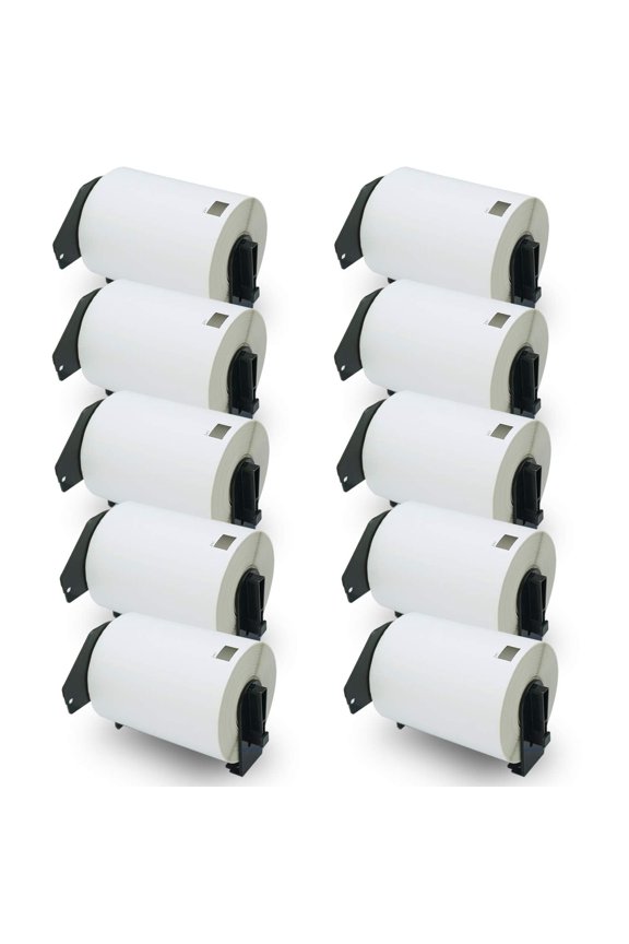 Compatible Shipping Labels Replacement for Brother DK-1241 (4 in x 6 in), Use with Brother QL Label Printers [10 Rolls/2000 Labels]