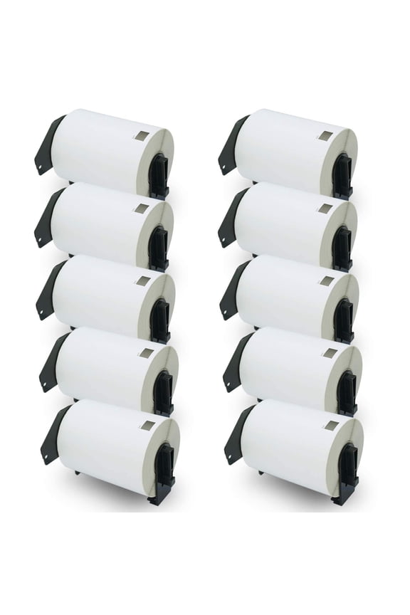 Compatible Shipping Labels Replacement for Brother DK-1247 (4.07 in x 6.4 in), Use with Brother QL Label Printers [10 Rolls/1800 Labels]