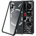 thumbnail image 1 of Compatible Shockproof Clear Case for Nothing Phone 2 Case with Camera Protection,Anti-Yellowing Protective Bumper Silicone PC Hybrid Translucent Back Slim Cover Nothing Phone (2) Case 2023-Black, 1 of 7