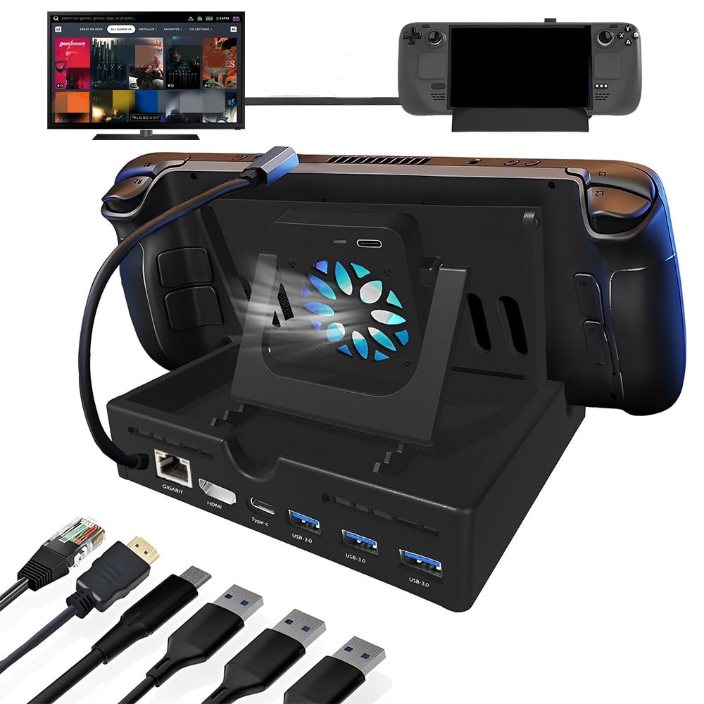 Steam Deck 512GB LCD画面　＋　Dock Station Amazon.com: Steam Deck Dock for Steam Deck/OLED, Portable