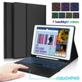 thumbnail image 1 of Compatible,Suitable for iPad 7/8/9th Generation 11Pro10.5 "- Air 3 Bluetooth Colorful, Keyboard Protective Case, Touchable, with Pen Holder, Black, 1 of 5