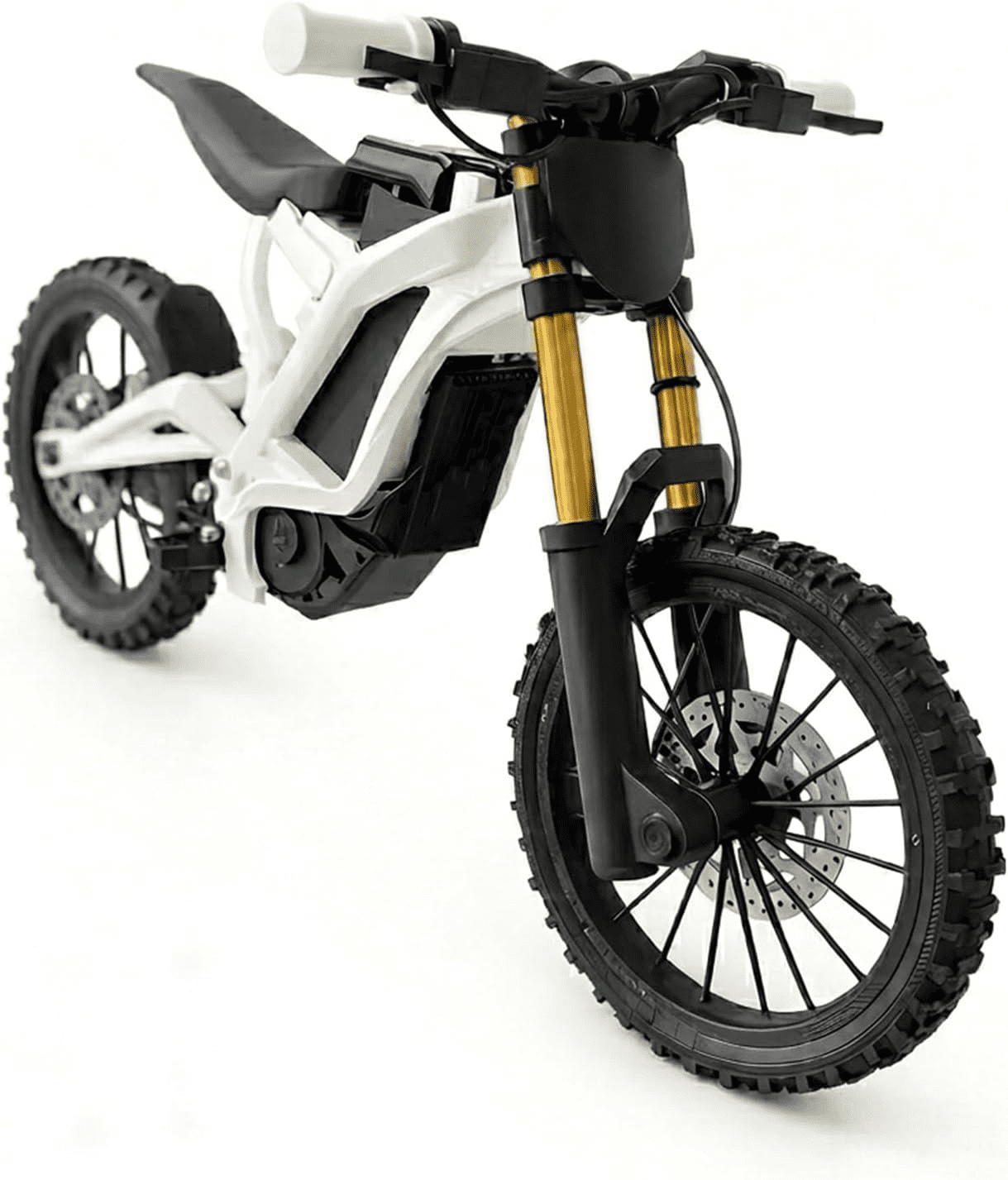Compatible with Surron Light Bee X 1:9 Electric Dirt Bike Model, Realistic 3D Printed Racing Bike Scale Model with Functional Linkage and Movable Wheels