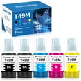 thumbnail image 1 of Compatible T49M Sublimation Ink Replacement for T49M1 T49M2 T49M3 T49M4 Autofill T49M Ink Bottles for SureColor F170 F570 Sublimation Printer, 5-Pack (2 Black 1 Cyan 1 Magenta 1 Yellow), 1 of 5