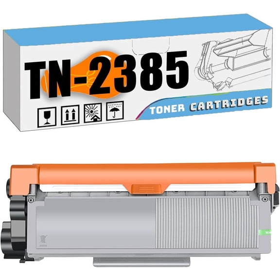 Compatible TN-2385 TN2385 Toner Cartridges, Work for Brother DCP-L2520D HL-L2321D MFC-L2701D MFC-L2701DW HL-L2366DW HL-L2361DN Printers, Reliability Longevity