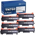 thumbnail image 1 of Compatible TN 760 TN-760 Toner Compatible for Brother TN760 Toner Cartridge for DCP-L2550DW MFC-L2710DW MFC-L2760DW HL-L2350DW HL-L2390DW HL-L2395DW HL-L2370DW Printer (Black,6 Pack), 1 of 6