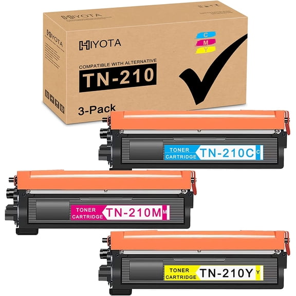 Compatible TN210 TN 210 Toner Cartridge Replacement for Brother TN-210C TN-210M TN-210Y for HL-3070CW HL-3075CW MFC-9325CW HL-3040CN MFC-9120CN Toner Printer (3Pack)
