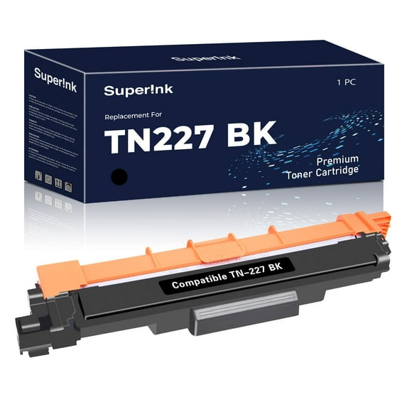 Compatible TN227 Black Toner Cartridge WITH CHIP by Superink