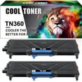 thumbnail image 1 of Compatible TN330 Toner Cartridge for Brother TN330 TN360 TN-330 TN-360 High Yield with DCP-7040 DCP-7030 MFC-7840W HL-2140 MFC-7340 MFC-7440N HL-2170W HL-2150N Printer (2 Black 5,200 Pages), 1 of 9