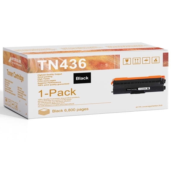 Compatible TN436BK Toner Cartridge Compatible for Brother HL-L8260CDW L8360CDW L8360CDWT L9310CDW Printer (Black,1-Pack)