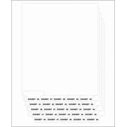 RUSH 8.5 x 11.5 Tab Divider, Bottom Exhibit 26-50, White, 25 Count, 2 Pack